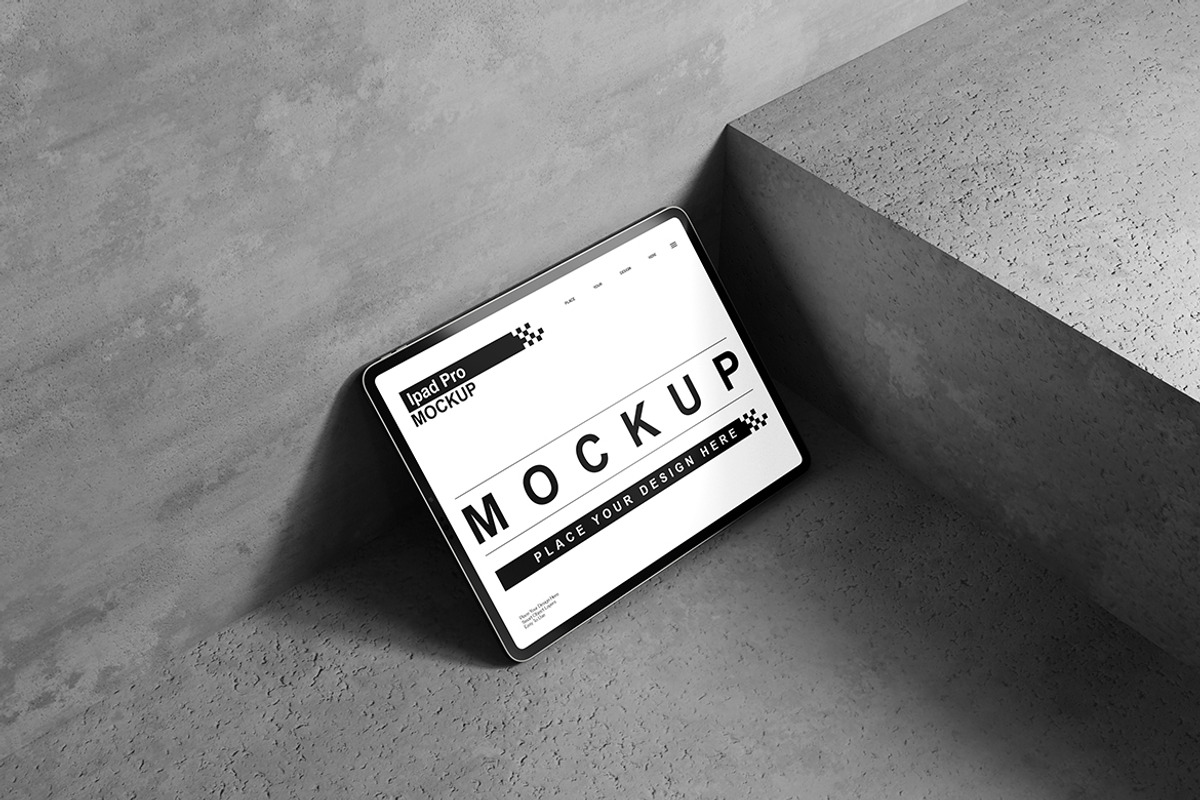 iPad Pro Mockup, an iPad Mockup by bimockup (Photo 4 of 6)