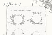Pencil Sketch Flowers Clipart, an Illustration by BlumenSoul (Thumbnail 3 of 11)