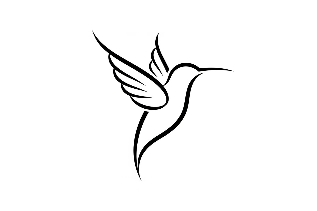 Hummingbird Line Art SVG Bundle, an Illustration by yasushie (Photo 12 of 31)