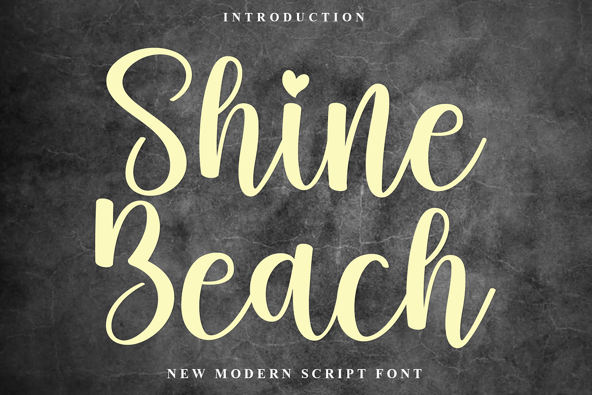 Shine Beach, a Handwritten Font by InermediaSTUDIO (Photo 1 of 9)