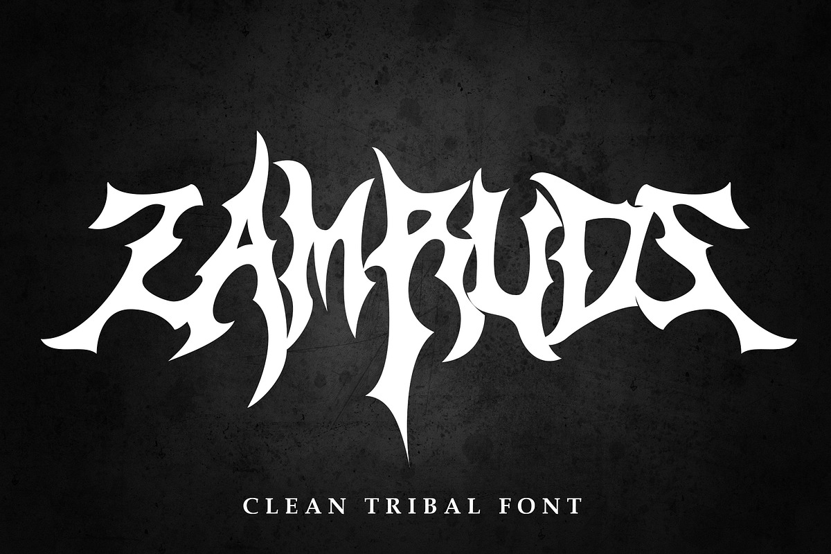Zamruds Black Metal Font, a Blackletter Font by Blackmetalfont (Photo 8 of 8)
