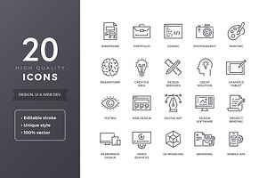 Design Icons, an Outline Icon by filborg
