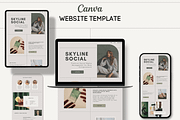 Canva Website Template, a Websites & App Template by Asha Glenn Design Studio (Thumbnail 2 of 10)