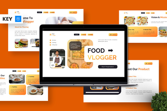 Food Vlogger - Culinary Keynote preview 7