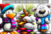 Whimsical Icy Blue Christmas Bundle, an Illustration by Libby Wishes (Thumbnail 1 of 5)
