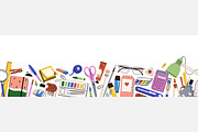 School tools, stationery set, banner, an Education Illustration by Good Studio (Thumbnail 4 of 7)