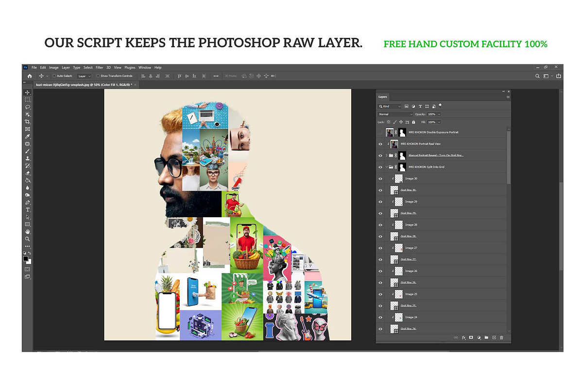 Mosaic Layout Builder PS Script, a Plug-in Add-On by MRI STUDIO (Photo 10 of 20)