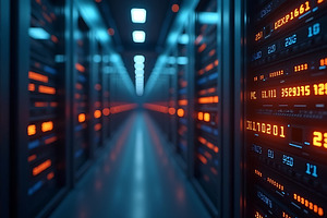 Data center server room hosting netw, a Technology Photo by Artonix