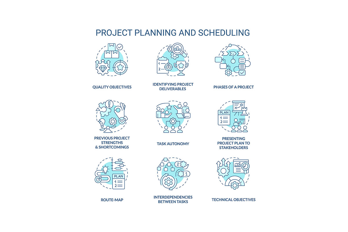 Project planning and scheduling, an Object Graphic by IMG Visuals