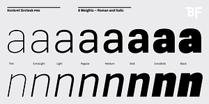 BF Konkret Grotesk Pro