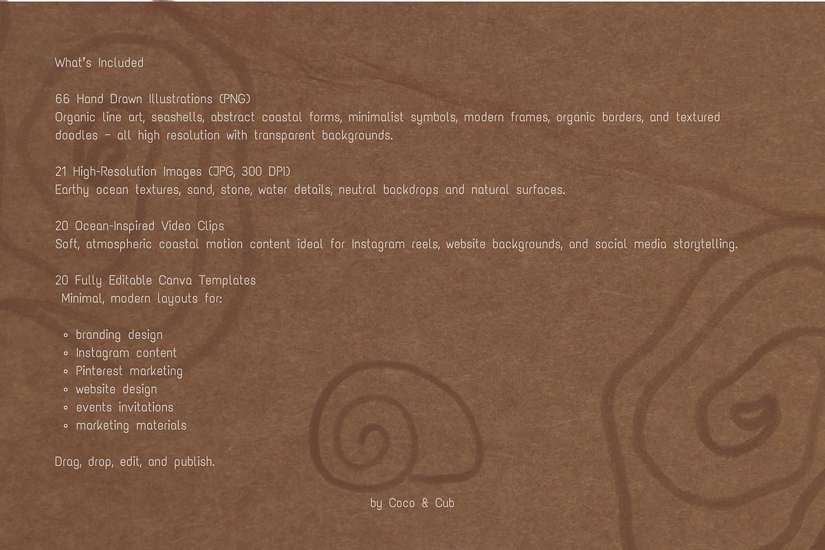 Coastal Branding Kit, an Object Graphic by Coco & Cub Studio (Photo 10 of 10)