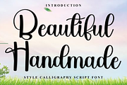 Beautiful Handmade, a Handwritten Font by InermediaSTUDIO (Thumbnail 1 of 8)