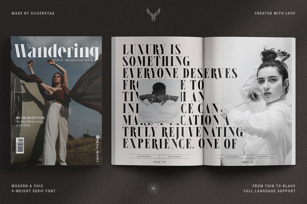 LaRuja - Modern Serif Typeface, a Serif Font by SilverStag Type Foundry (Photo 7 of 20)