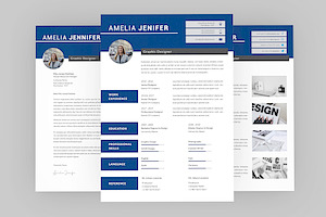 Amelia Graphic Resume Designer