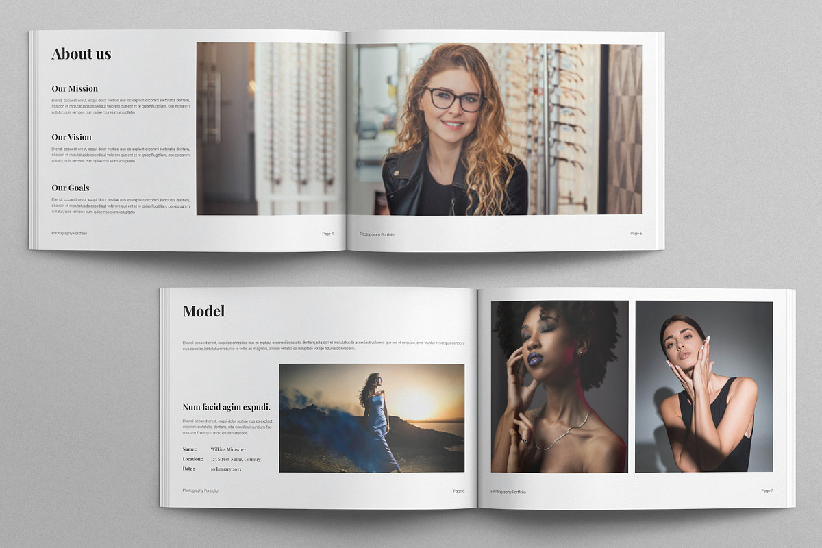 Photography Portfolio Landscape, a Brochure Template by E-Type (Photo 3 of 7)