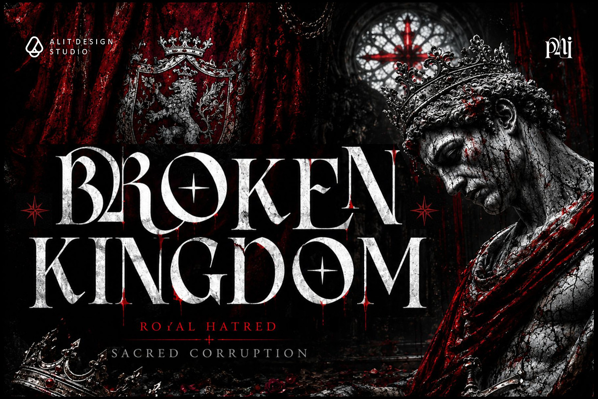 Royal Hatred Typeface, a Blackletter Font by alit design (Photo 7 of 20)