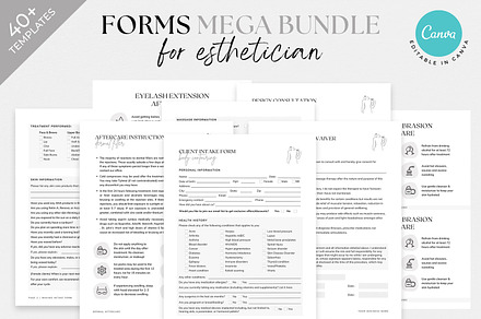Esthetician intake form