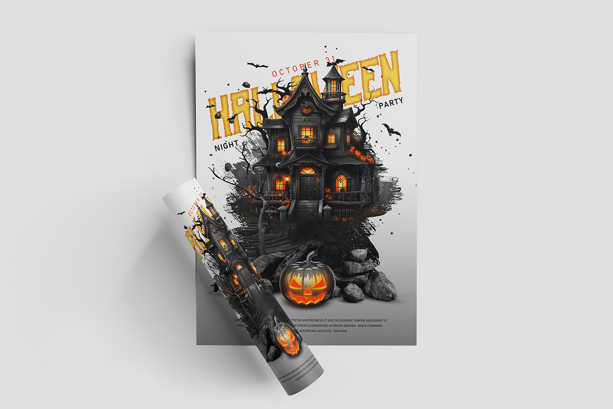 Halloween Poster/Flyer Bundle Vol.2, a Poster Template by Black Spade Design (Photo 4 of 6)