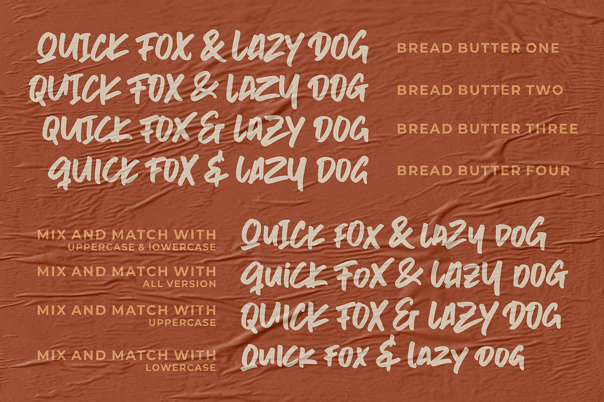Bread Butter • Mix & Match Font preview 2