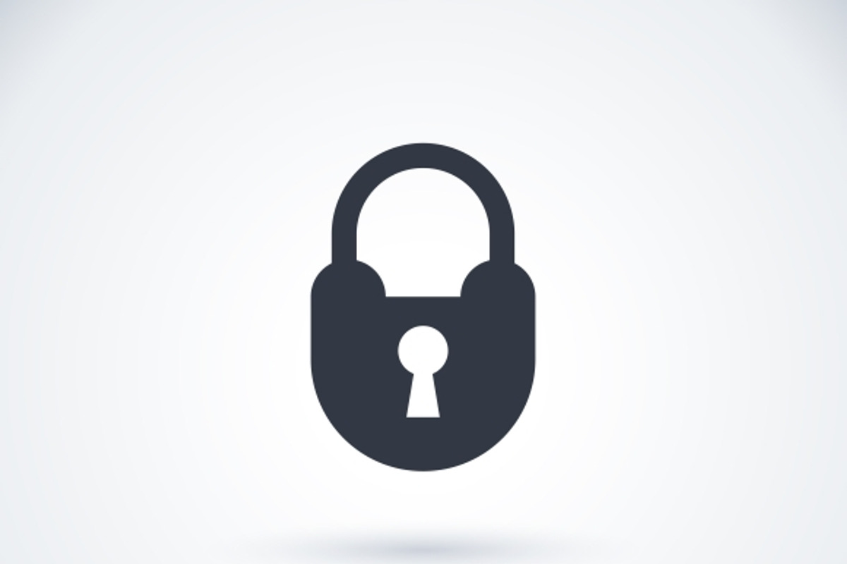 Lock logo symbol, a Branding & Logo Template by Microvector