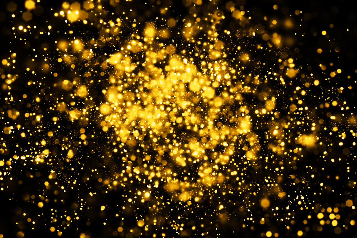 Metallic Gold Bokeh Background