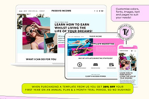 Passive Income Website Template