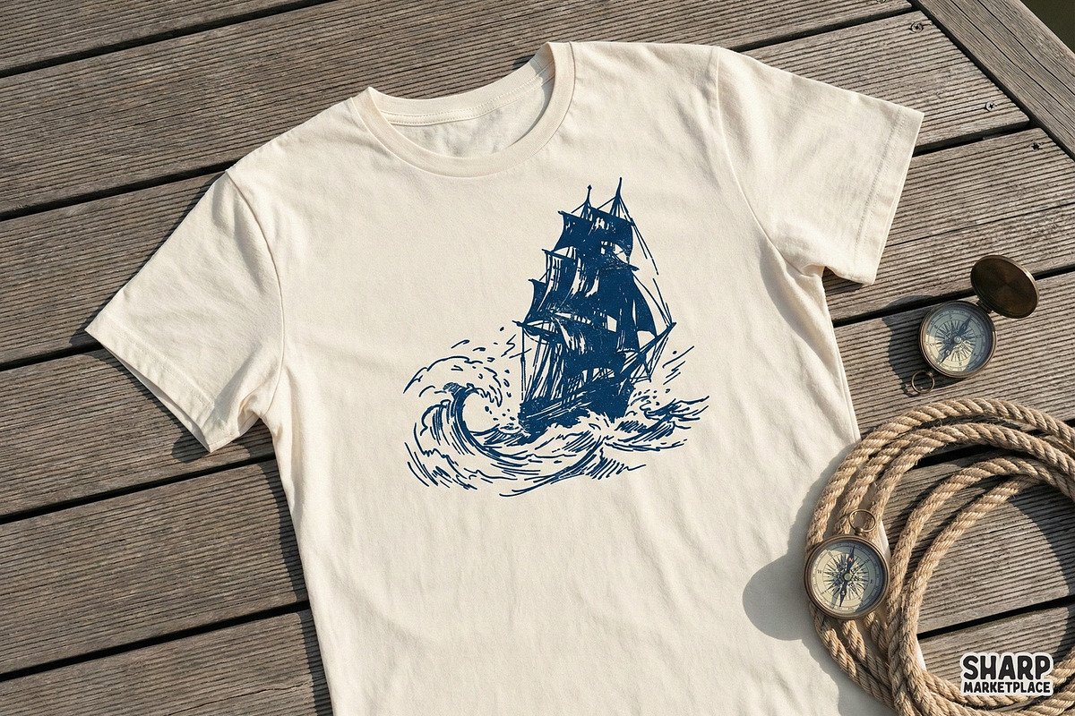 Sailing Ship PNG, Nautical Art, an Illustration by SharpMarketplace (Photo 2 of 4)