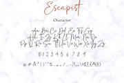 Escapist Roman Typeface, a Script Font by Aditastudios (Thumbnail 8 of 8)