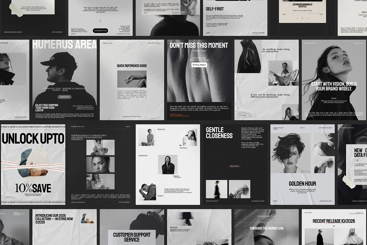 Minimal Instagram Post Kit, a Social Media Template by Pixel Grid (Photo 4 of 8)