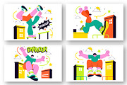 10 Parkour Sports Illustration, a Person Illustration by denayunebgt (Thumbnail 3 of 4)