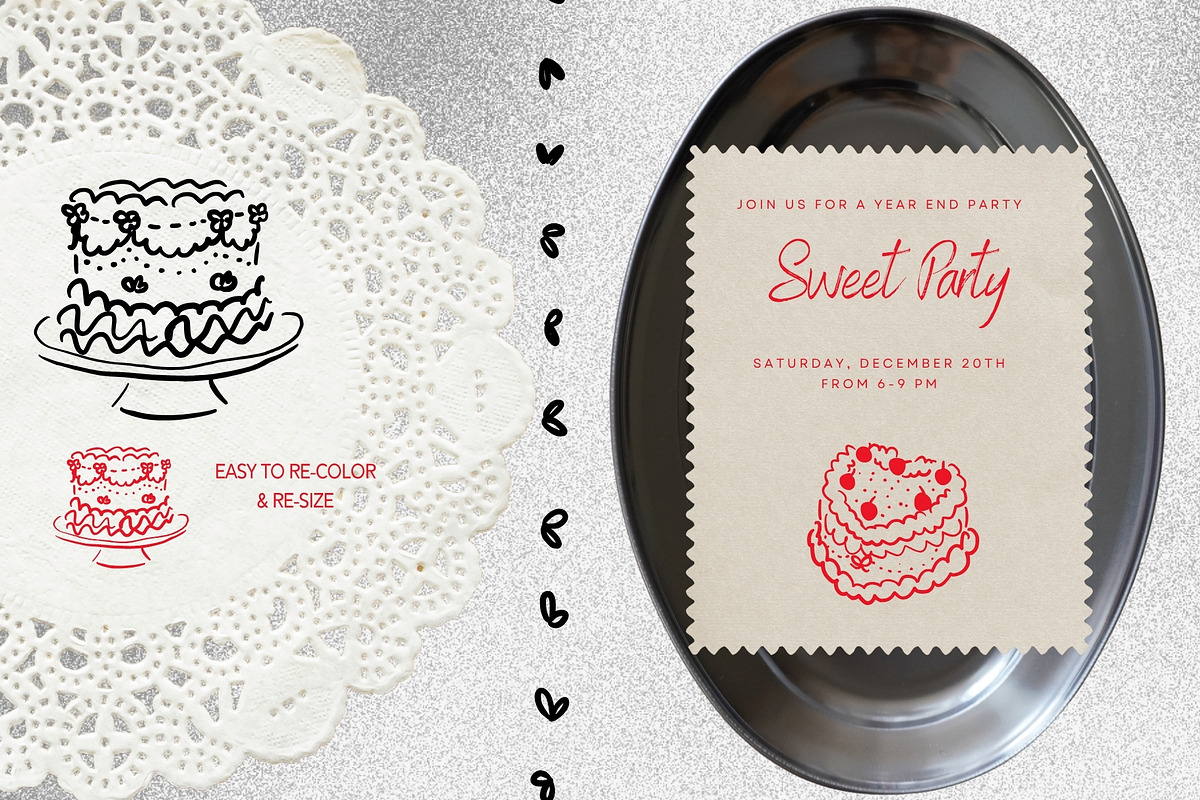 Vintage Lambeth Cakes & Frames, an Object Graphic by PaperJamLab (Photo 3 of 11)