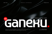 Ganexu - Modern Sport Font, a Sans Serif Font by QR Design Studio (Thumbnail 1 of 7)