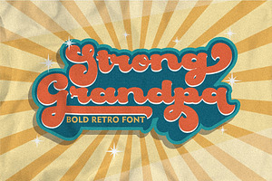 Strong Grandpa - Bold Retro Font