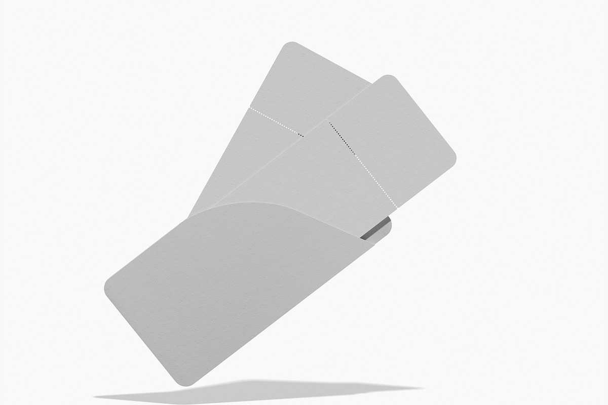 Plane Ticket Mockup, a Merchandise Mockup by Unerispace (Photo 3 of 5)