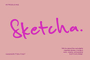 Sketcha – Handwritten Font, a Handwritten Font by alphArtype (Thumbnail 1 of 11)
