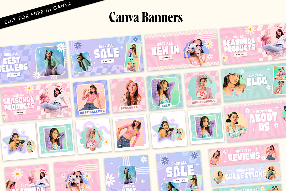 Retro Y2K Shopify Theme Bundle, a Shopify Template by Template Twist Shop (Photo 7 of 9)