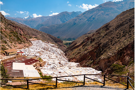 Salt Mines of Maras in Peru, an Architecture Photo by Leonid Andronov