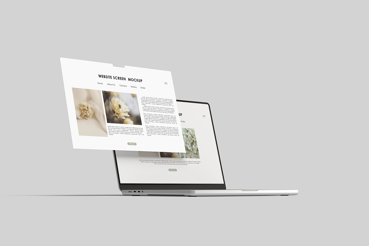 Laptop Screen Mockup, a Mac Mockup by Graphicbars (Photo 7 of 11)