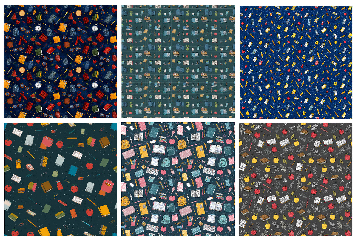 Back to School  Seamless Digital, a Pattern Graphic by Designking (Photo 3 of 4)