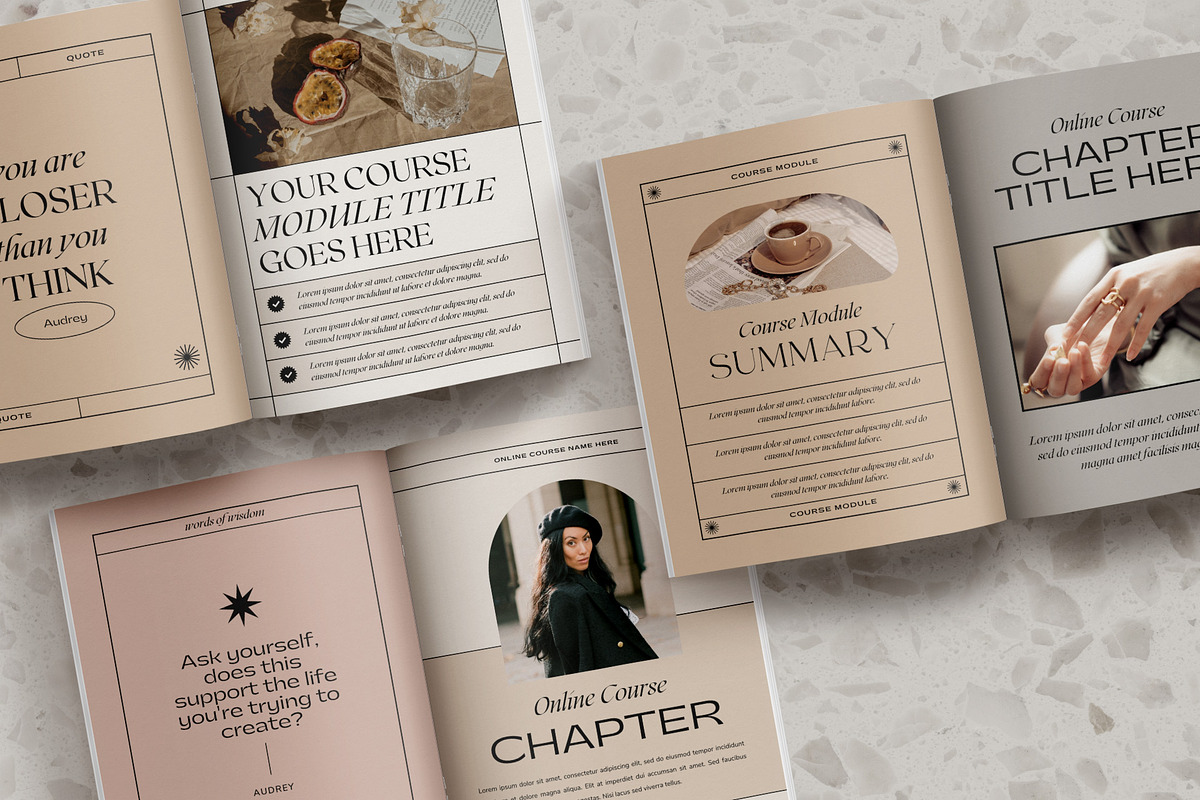 Aesthetic Workbook Template CANVA, a Brochure Template by Studio Loire (Photo 7 of 18)