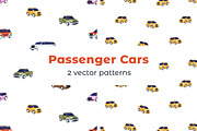 Passenger cars seamless patterns, a Pattern Graphic by Good Studio (Thumbnail 1 of 6)