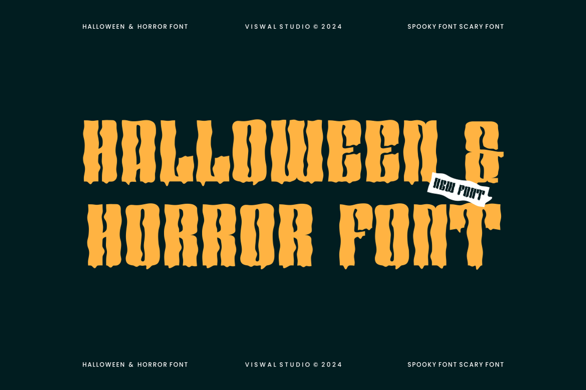 Scary Dream - Halloween Font, a Handwritten Font by Viswal Studio (Photo 2 of 7)