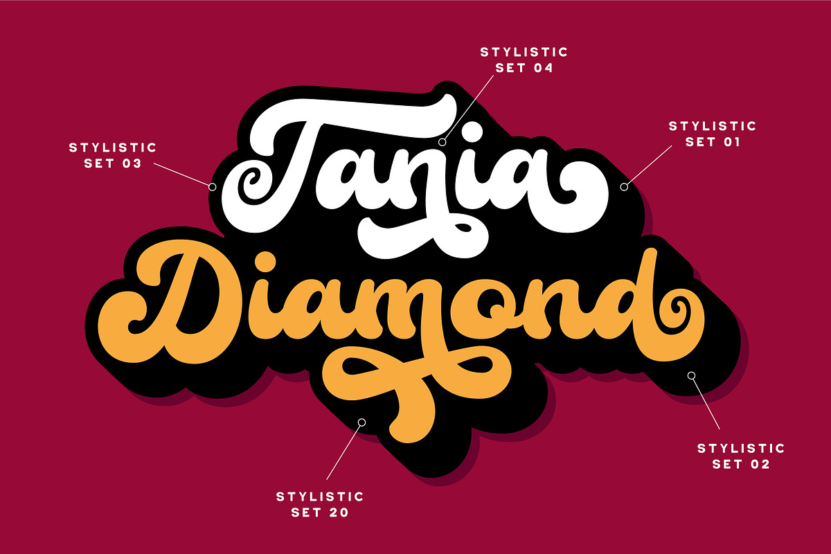 Brenson Charlotte - Retro Font Duo, a Script Font by Grezline Studio (Photo 5 of 14)