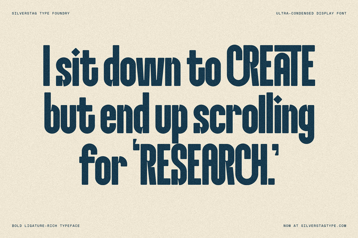 Knolt – Bold Ultra-Condensed Font, a Sans Serif Font by SilverStag Type Foundry (Photo 20 of 20)