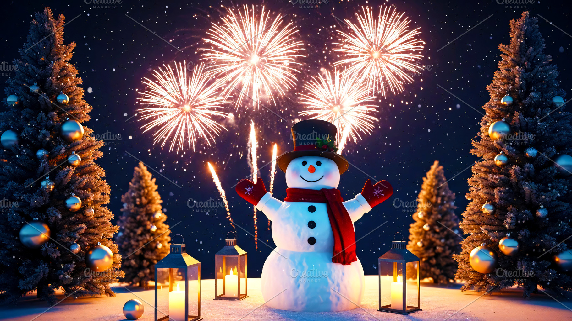 Festive Snowman Celebration, a Holiday Photo by Rafoz