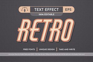 Vintage Editable Text Effect