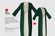 Women Long Dress Mockup v23, a Shirt Mockup by Mildstudio (Thumbnail 7 of 10)
