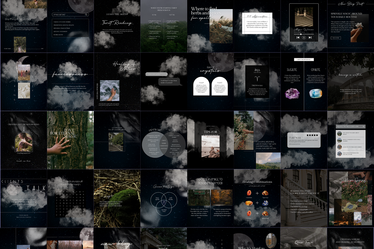 Witchy Instagram Template Bundle, a Social Media Template by Story Native (Photo 3 of 11)