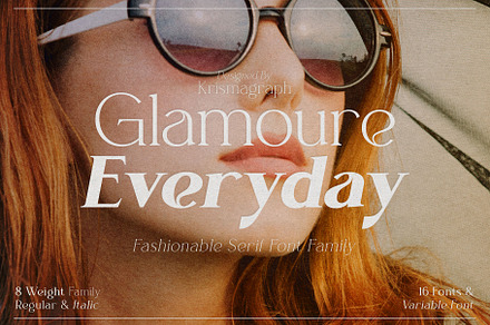 Glamoure Everyday | Serif Family