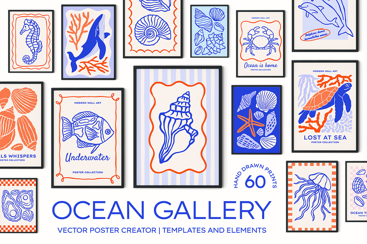 Ocean Gallery Vector Print Creator, an Object Graphic by ArtFM (Photo 1 of 17)